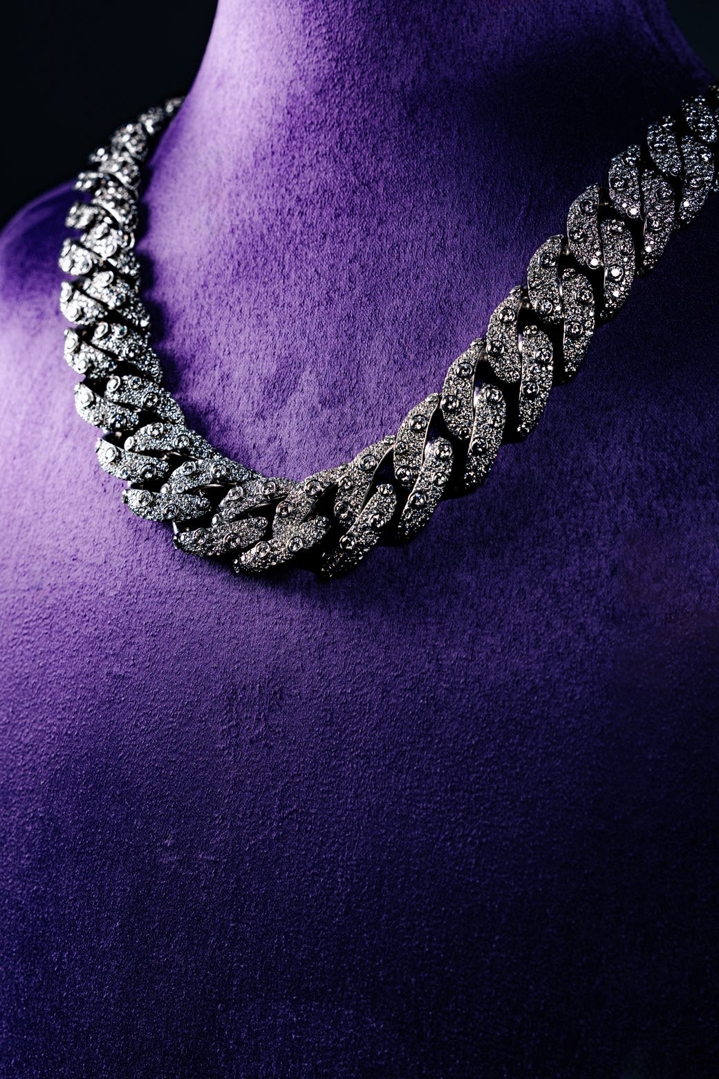 Diamants VVS et or 18K - chaîne sertie